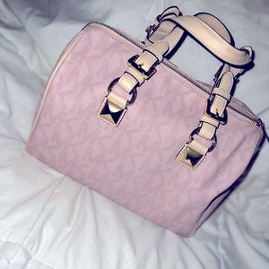 Michael Kors Satchel purse!! So pink!!